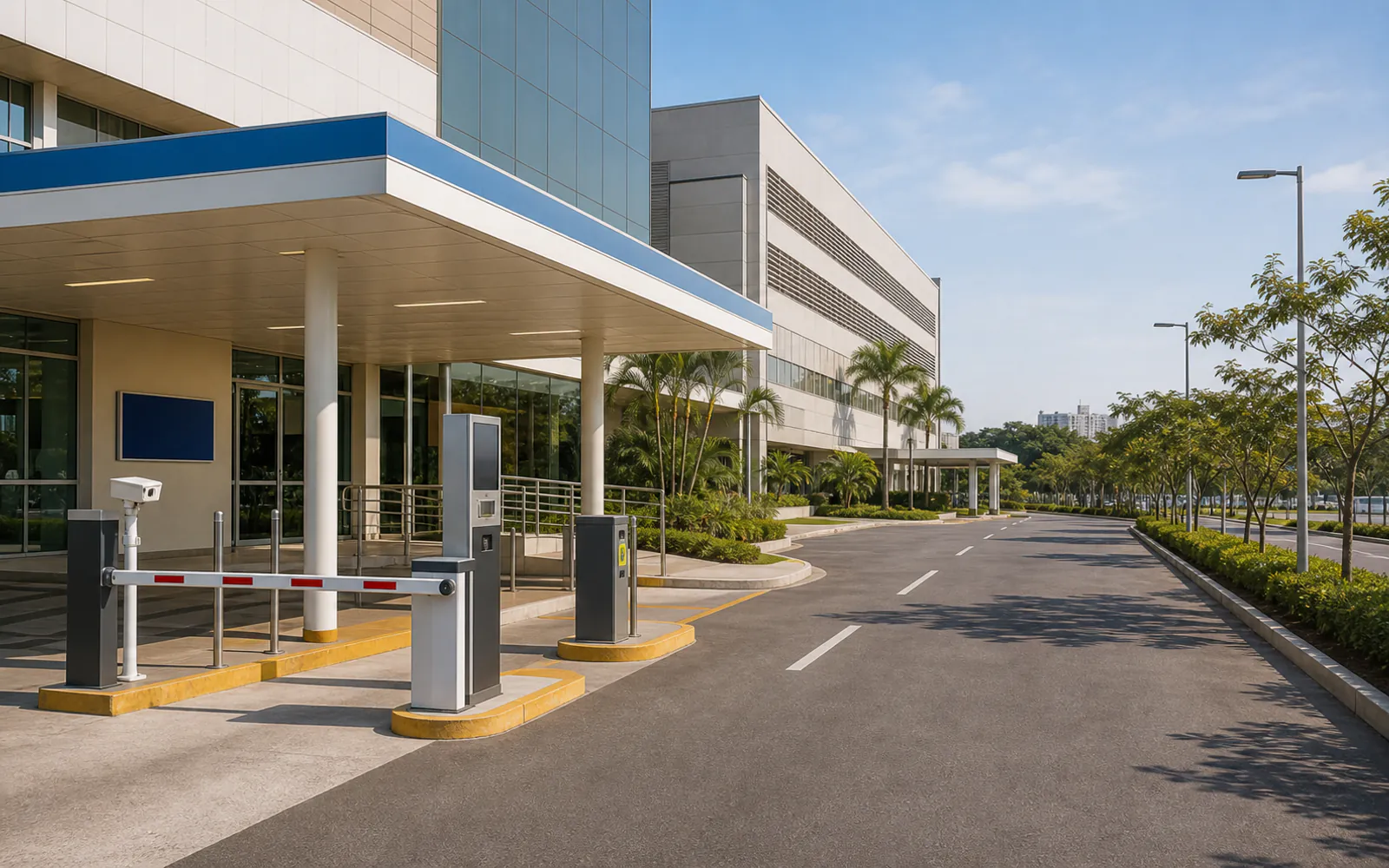 Catraca VJS em hospital ou indústria