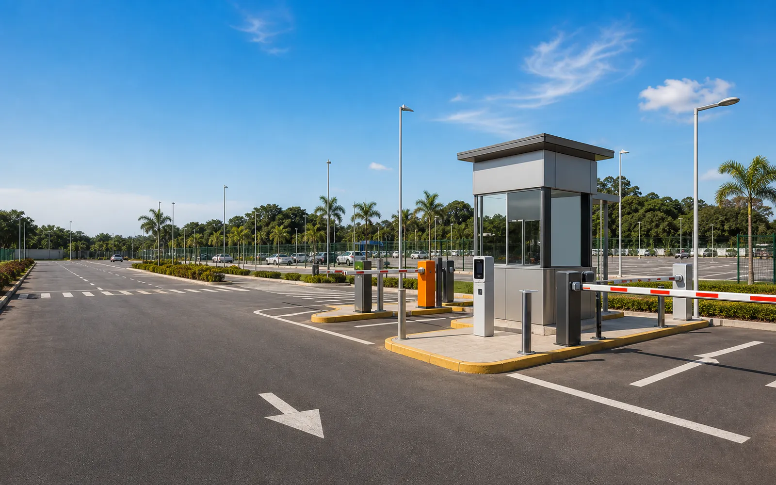 Central de estacionamento com OCR